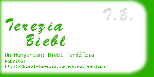 terezia biebl business card